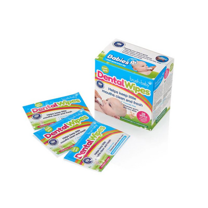 Toallitas Biodegradables para Encías (28 unidades) | Brush Baby