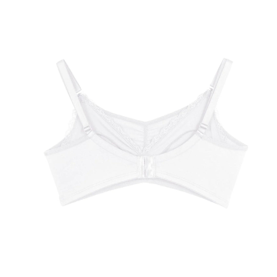 Draped Nursing and Pregnancy Bra - White