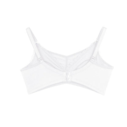 Draped Nursing and Pregnancy Bra - White
