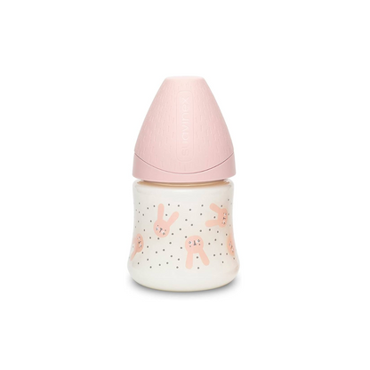 150ml Baby Bottle - Pink Rabbit