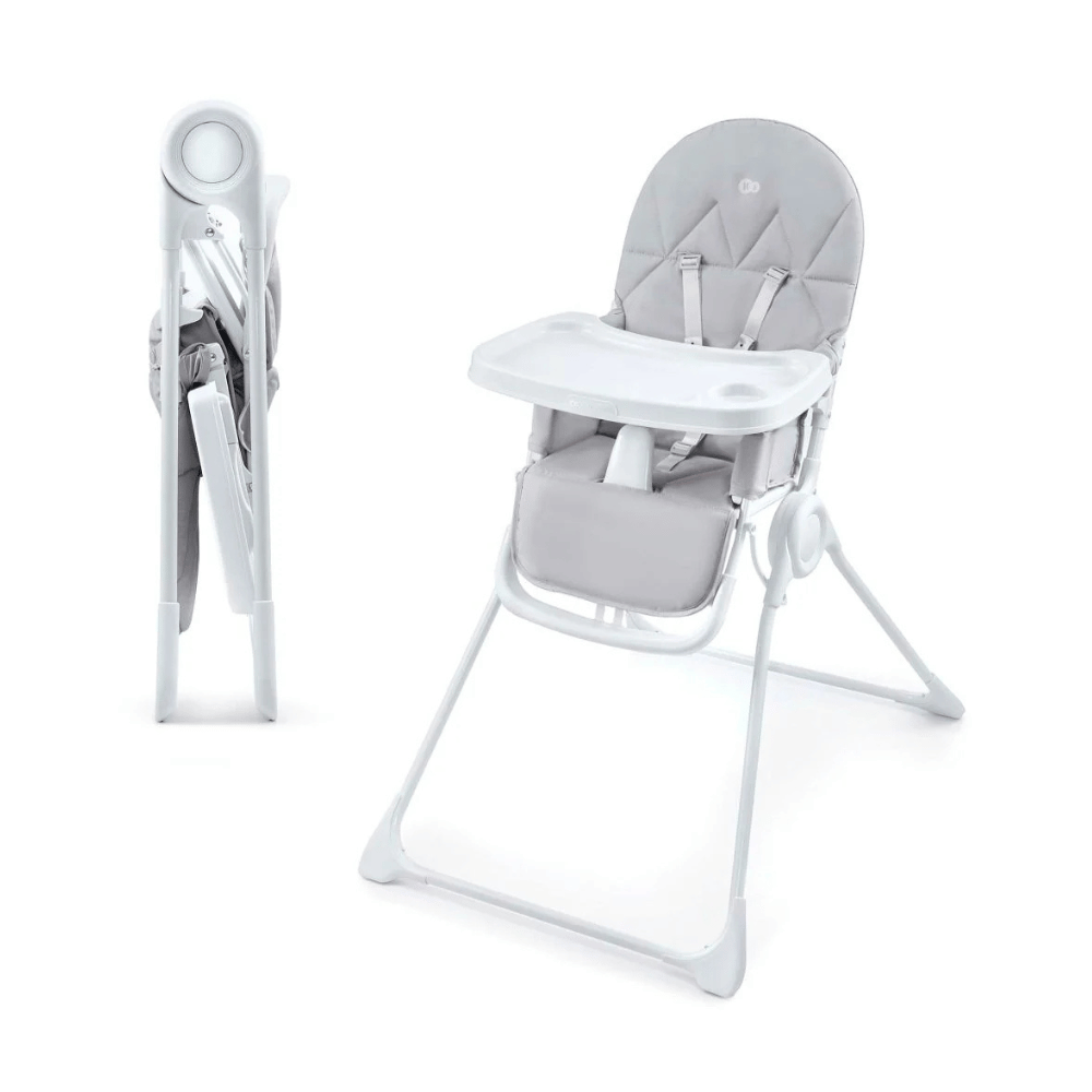 Silla de Comer Compacta Binci - Light Grey | Kinderkraft