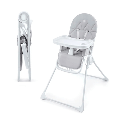 Silla de Comer Compacta Binci - Light Grey | Kinderkraft