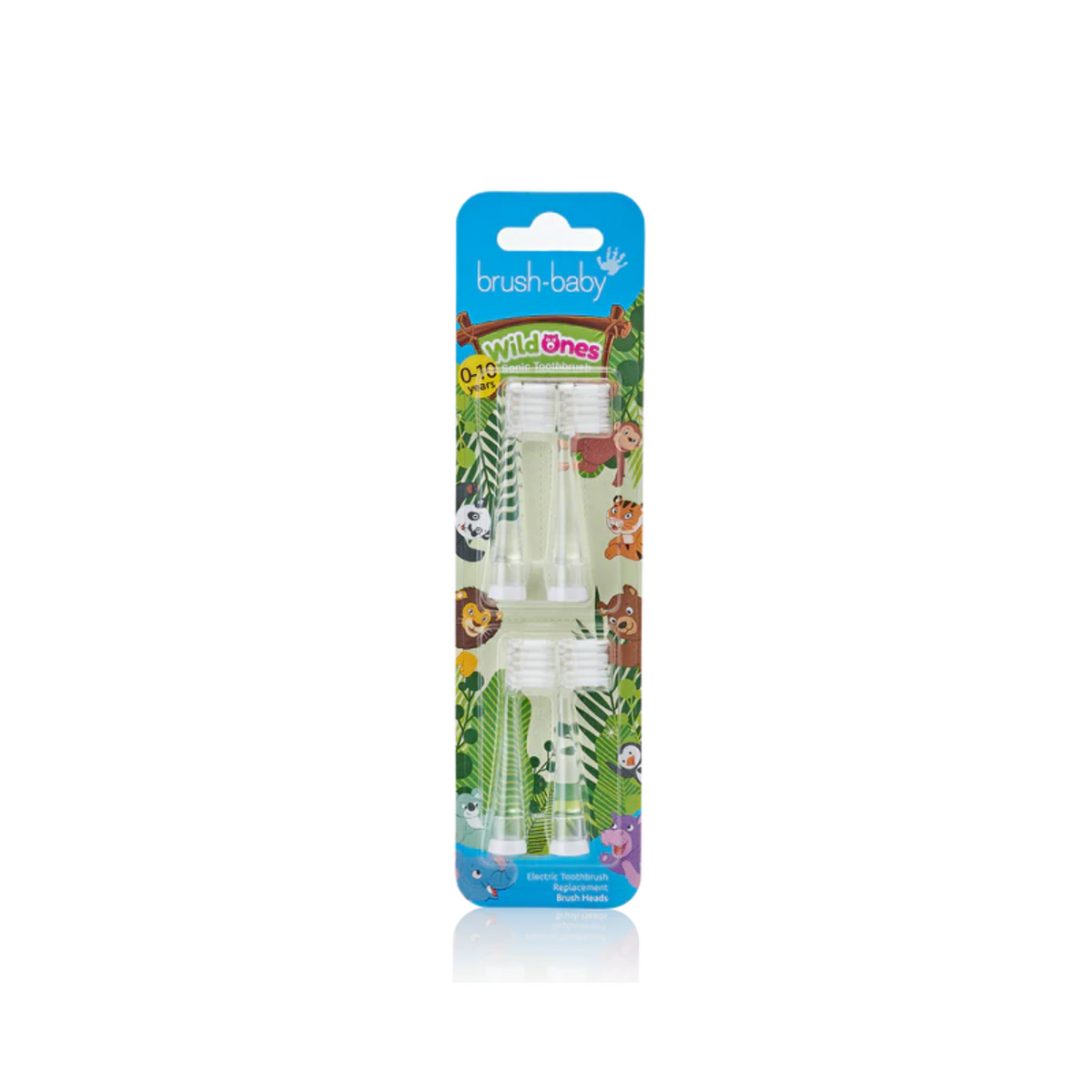 Pack de 2 Cabezales de Repuesto para Cepillo de Dientes Eléctrico Brush-Baby | Brush Baby