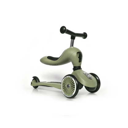 Scooter 2 en 1 Highwaykick 1 - Olive | Scoot and Ride