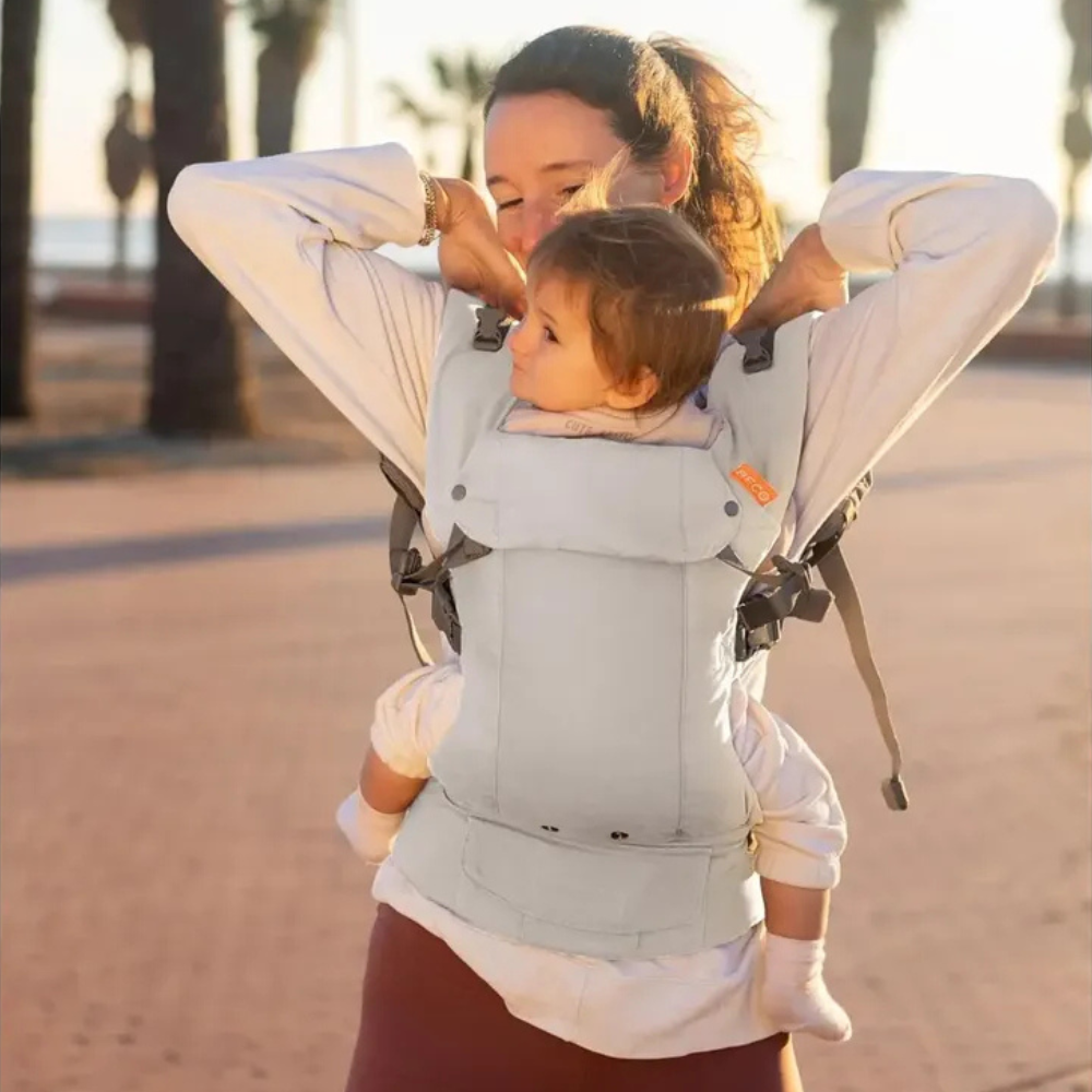 Portabebé Ergonómico - Beco Gemini - Ecru | Boba