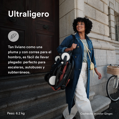 Coche Completo Stokke® YOYO³ – Chasis Negro + Asiento 6+ Oliva | YOYO by Stokke
