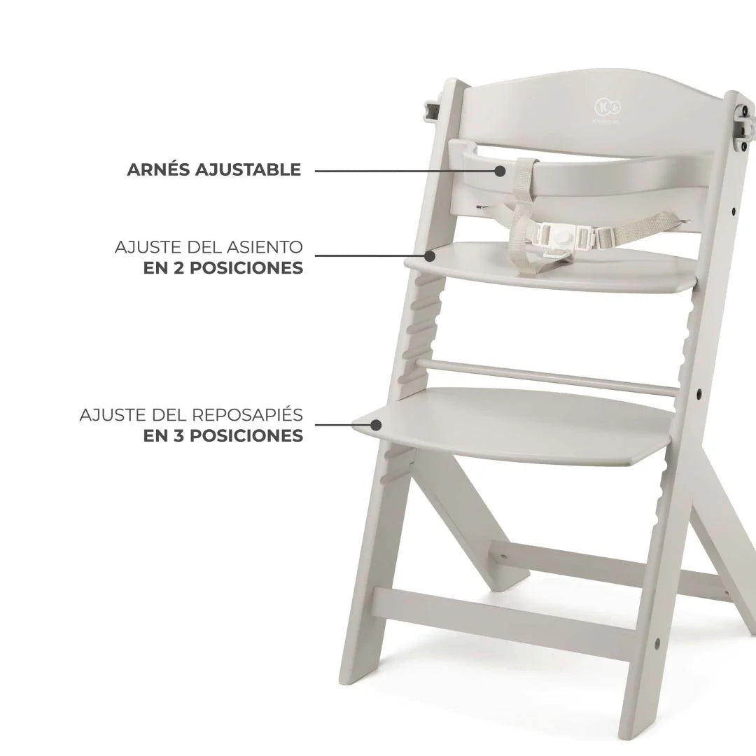 Silla de Comer Evolutiva Enock - Beige | Kinderkraft