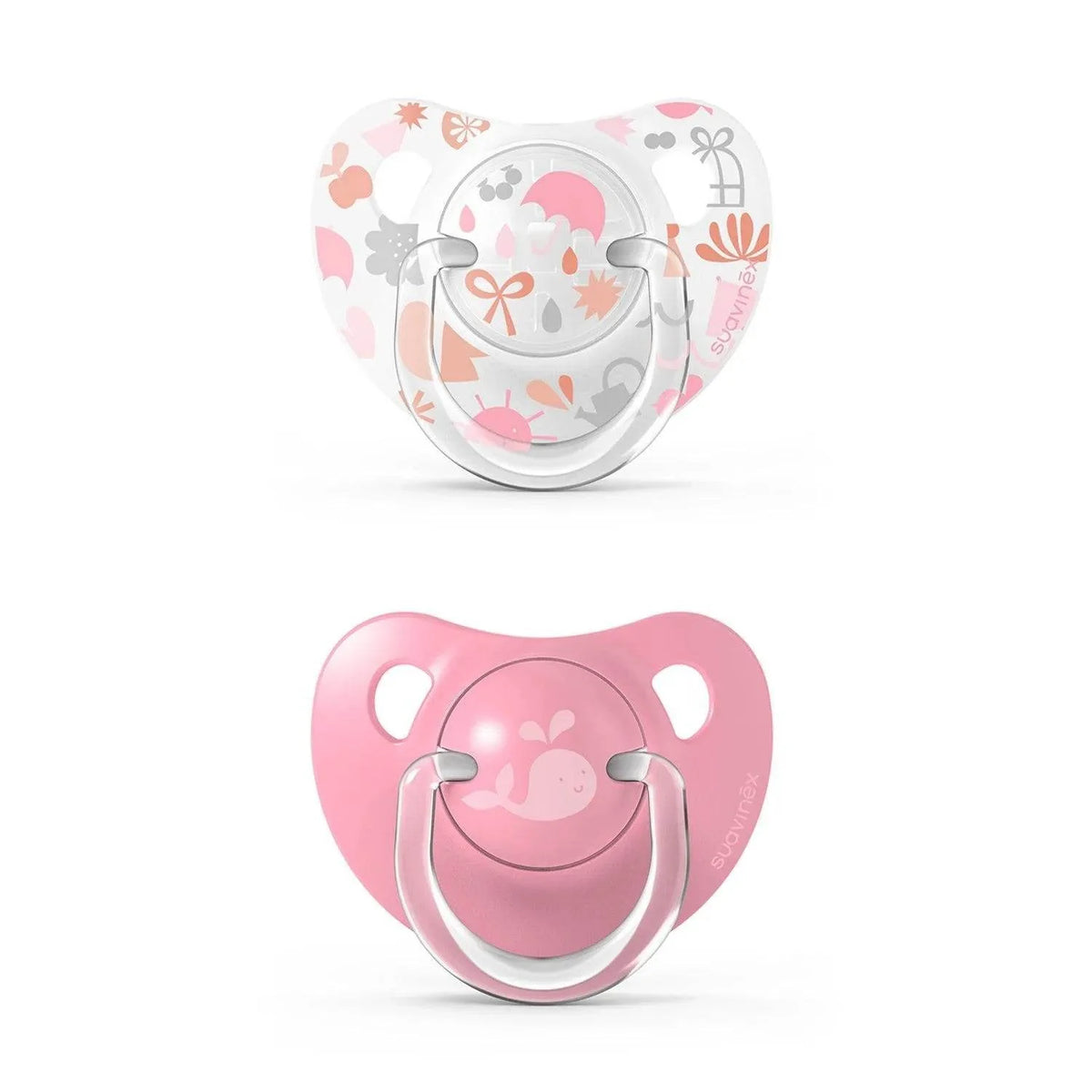 Pack de 2 Chupetes con Tetina Anatómica Látex Memories - Rosado | Suavinex