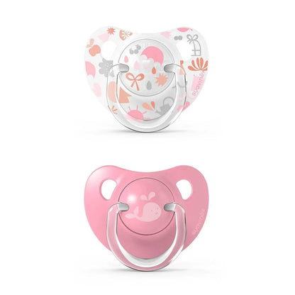 Pack de 2 Chupetes con Tetina Anatómica Látex Memories - Rosado | Suavinex