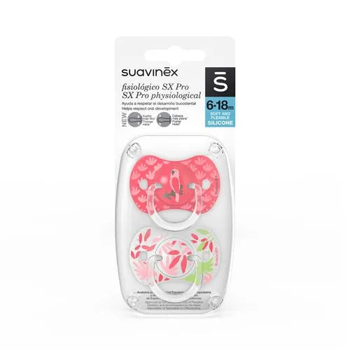 Pack de 2 Chupetes Fisiológicos Jungle - Rosado | Suavinex