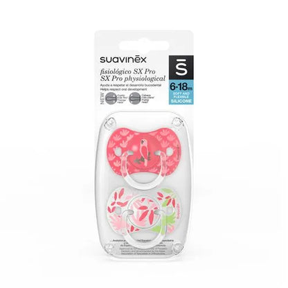 Pack de 2 Chupetes Fisiológicos Jungle - Rosado | Suavinex