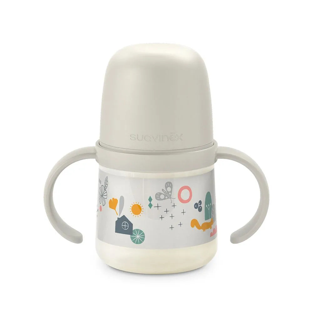 Vaso con Asas y Boquilla de Silicona - 150 ml - Gris | Suavinex