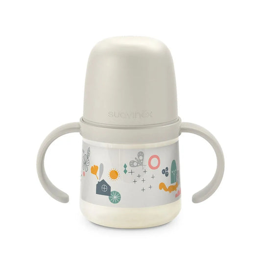 Vaso con Asas y Boquilla de Silicona - 150 ml - Gris | Suavinex