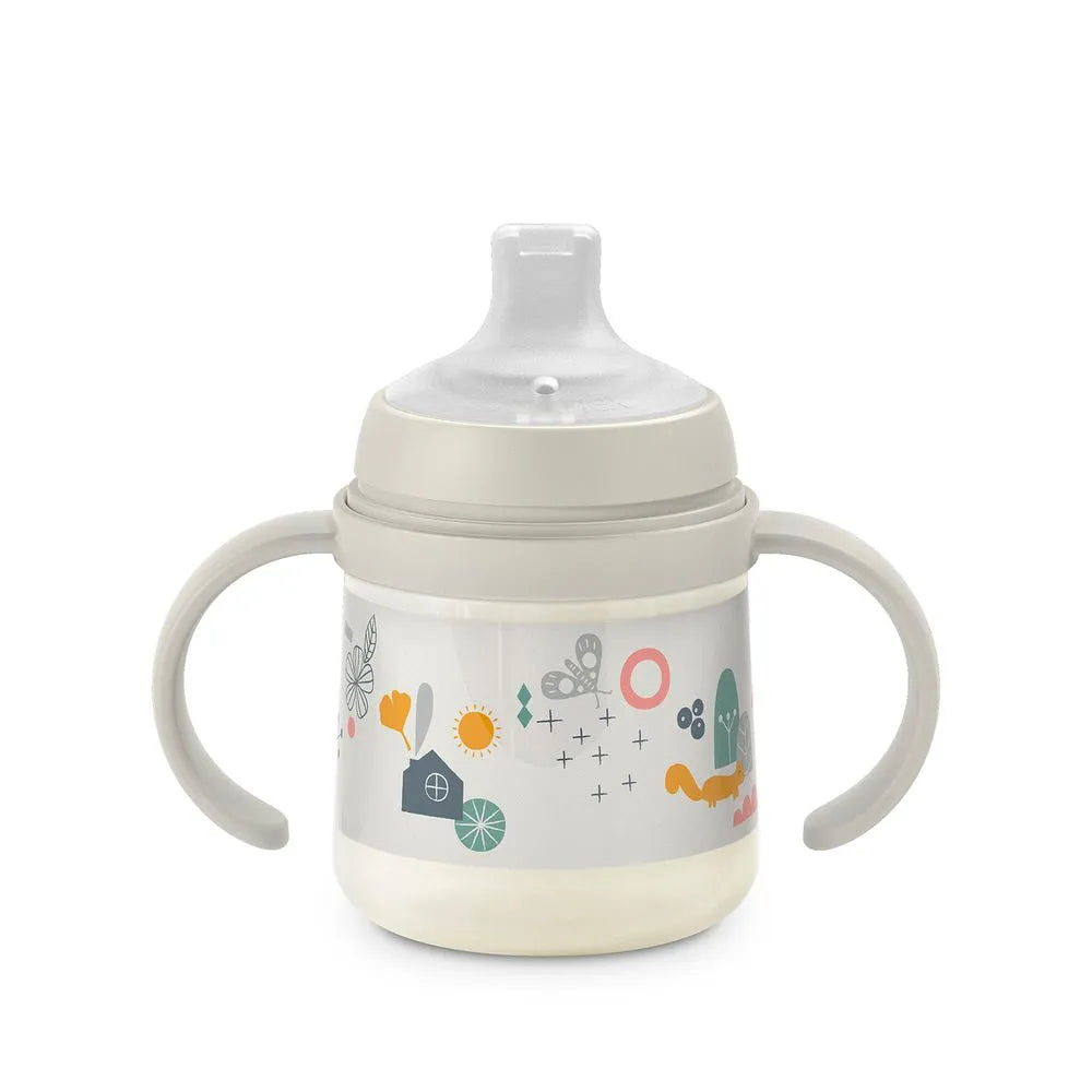 Vaso con Asas y Boquilla de Silicona - 150 ml - Gris | Suavinex