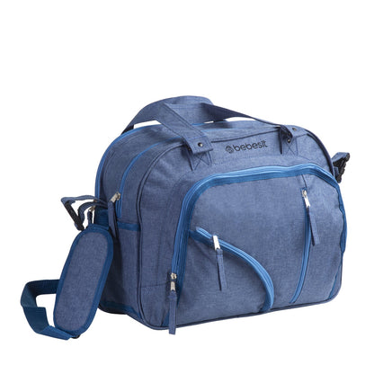 Bolso Maternal - Azul Melange | Bebesit