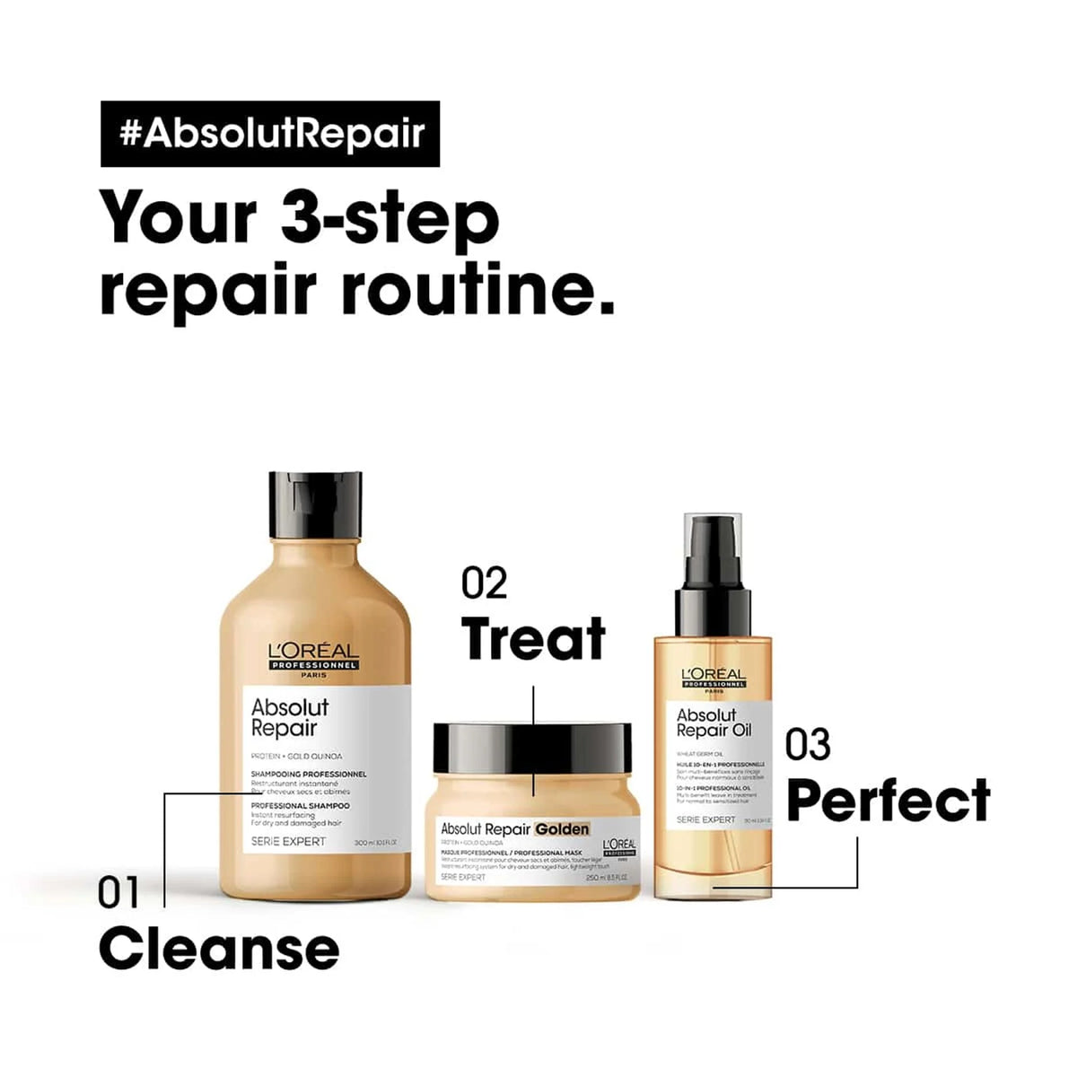 L'Oréal Professionnel Absolut Repair Resurfacing Golden Masque 250ml