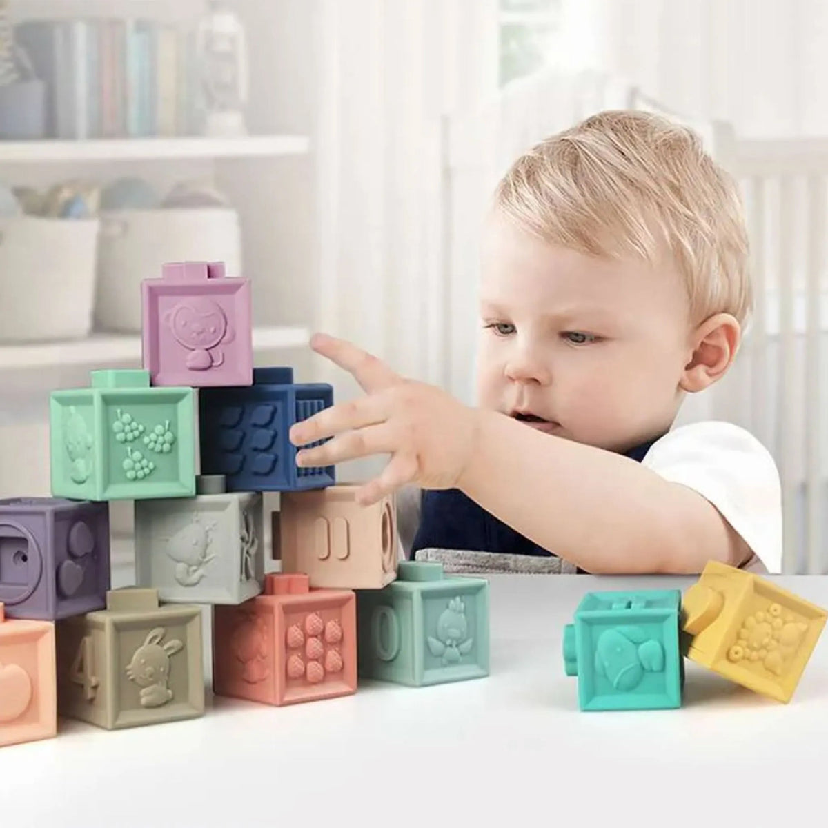12 Cubos Suaves Educativos | Baby to Love