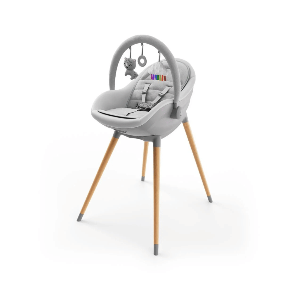 Silla de Comer Evolutiva 3 en 1 FINI UP - Grey | Kinderkraft