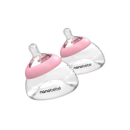 Pack 2 Mamaderas de Lactancia - 150 ml - Rosa | Nanobebé