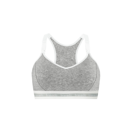 Original Breastfeeding and Pumping Bra - Grey