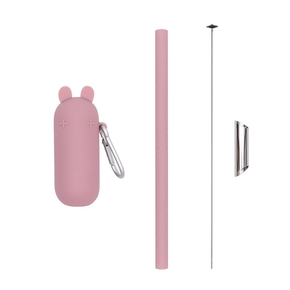 Bombilla en Caja Para Llevar Conejo - Rosa Viejo | We Might Be Tiny