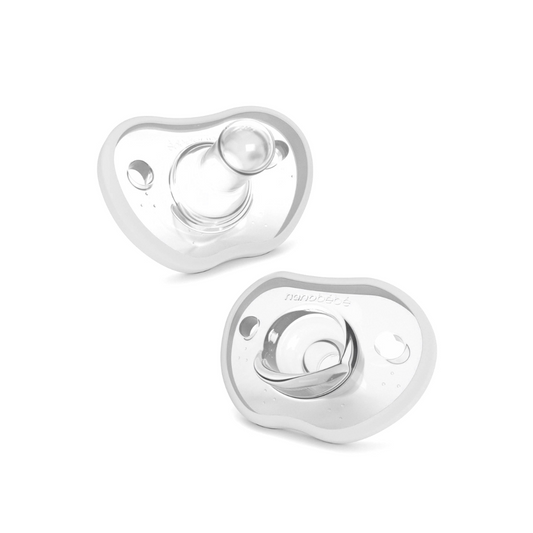 Pack de 2 Chupetes Flexy - Blanco | Nanobebé