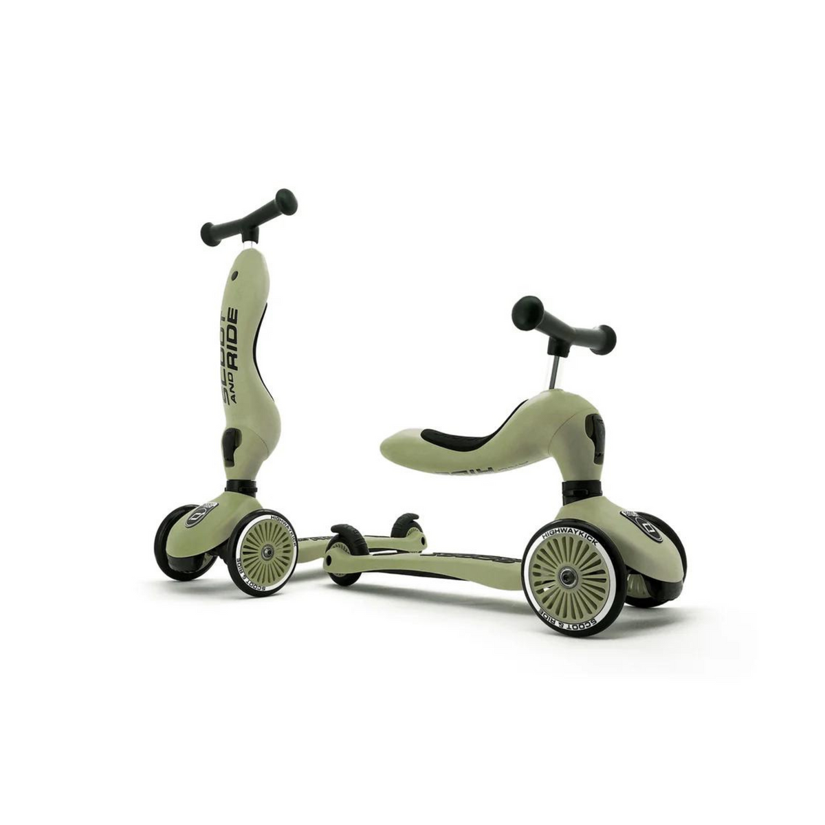 Scooter 2 en 1 Highwaykick 1 - Olive | Scoot and Ride