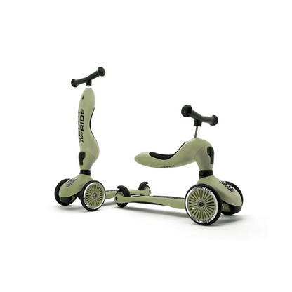 Scooter 2 en 1 Highwaykick 1 - Olive | Scoot and Ride