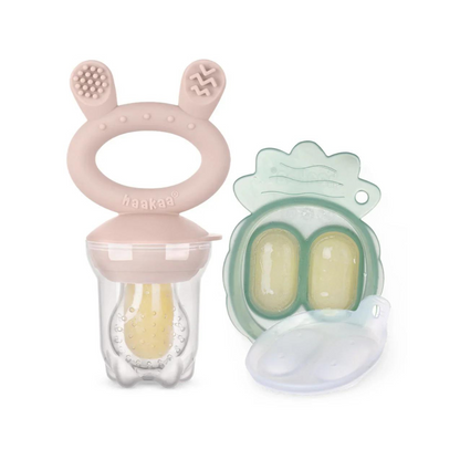 Food Teether Pack + 2 Mini Ice Cream Molds - Rosewood