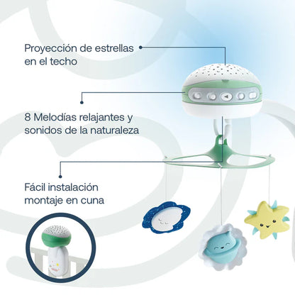 Móvil Proyector Musical 3 en 1 - Verde | Infantino