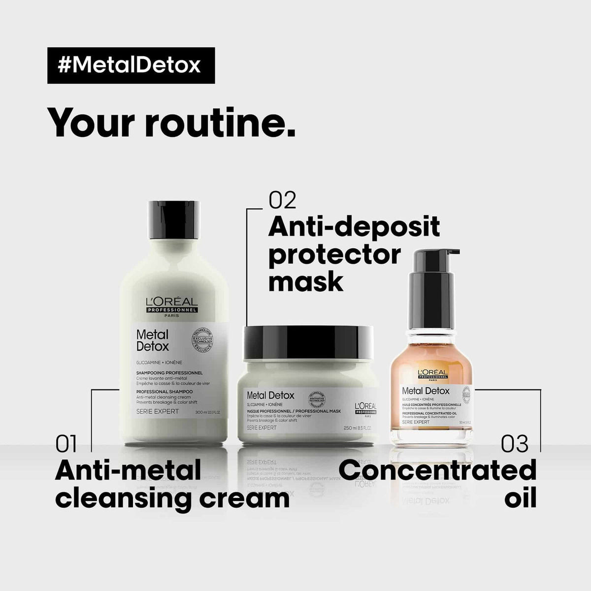 L'Oréal Professionnel Metal Detox Anti-Metal Cleansing Cream Shampoo 300ml