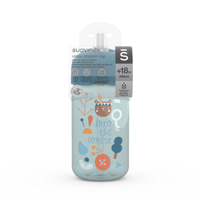 Botella con Bombilla 340ml - Azul | Suavinex