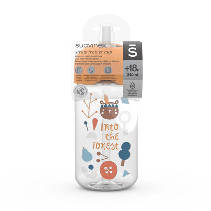 Botella con Bombilla 340ml - Amarilla | Suavinex