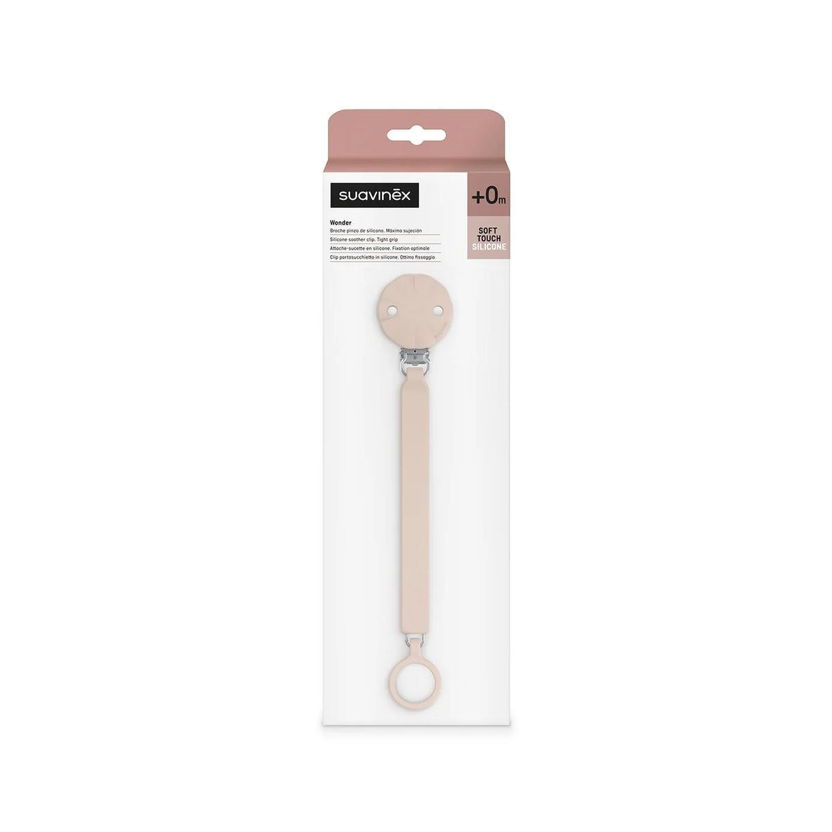 Portachupete de Silicona Wonder - Mauve Chalk | Suavinex