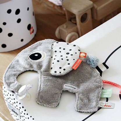 Mini Mantita con Portachupete Elphee - Gris Dorado | Done by deer