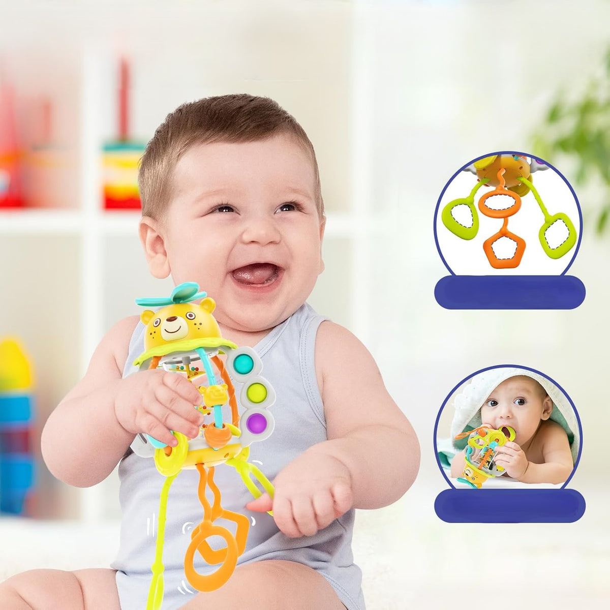 Oso Interactivo Sacude y Tira | Hola Toys