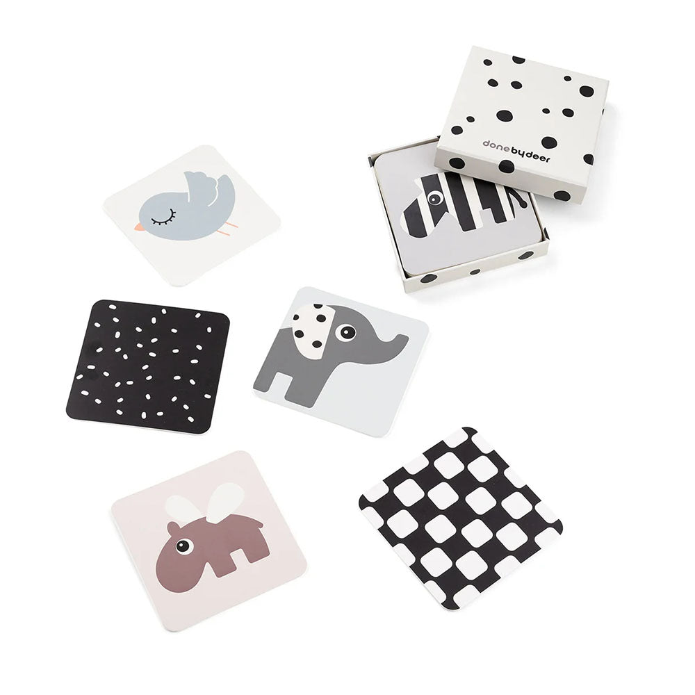 Set de 10 Tarjetas de Contraste para Bebés Deer Friends - Varios Colores