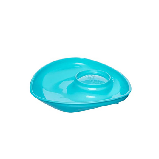 Plato con Base de Succión Súper Fuerte - Turquesa | Vital Baby
