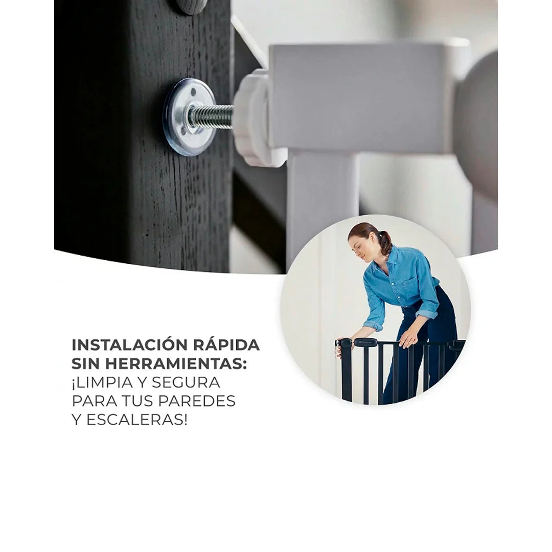 Puerta de Seguridad para Bebés y Niños Lock & Go - Madera | Kinderkraft