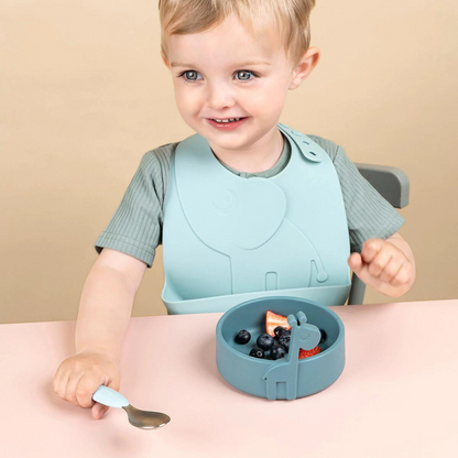 Set Primeras Comidas Peekaboo Deer Friends - Azul | Done by deer