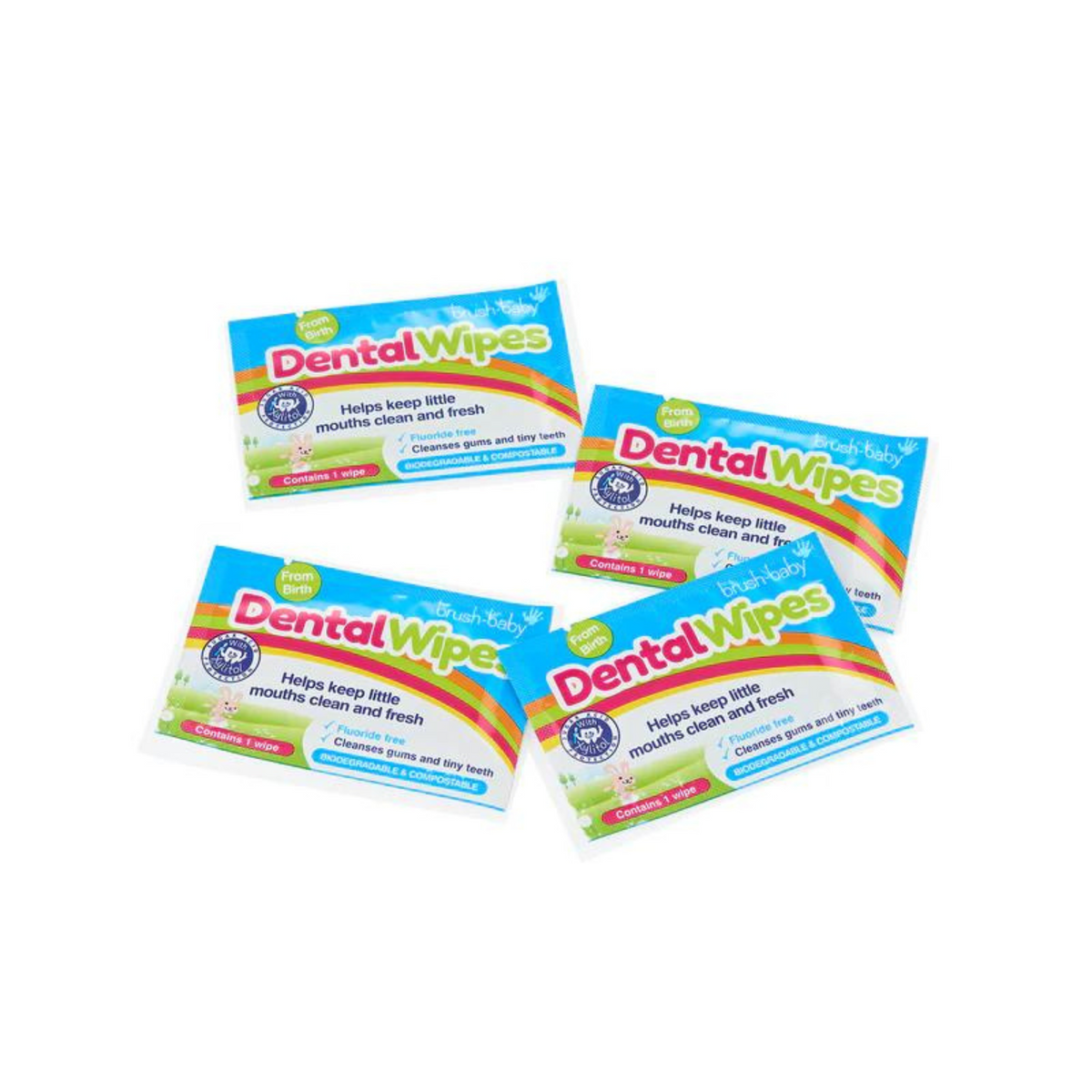 Toallitas Biodegradables para Encías (28 unidades) | Brush Baby