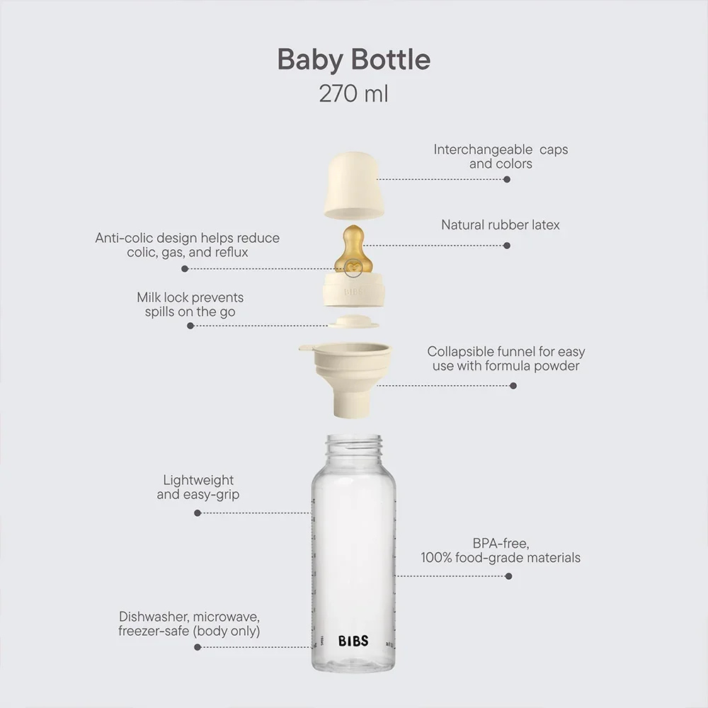 Mamadera 270ml - Baby Blue | BIBS