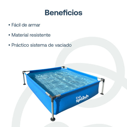 Piscina Estructural Cuadrada BeSplash | Bebesit