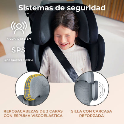 Silla de Auto Butaca Xpand 2 i-Size - Graphite Black | Kinderkraft