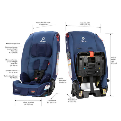 Silla de Auto Convertible Diono Radian® 3R - Edición Limitada - Oleada Azul | Diono