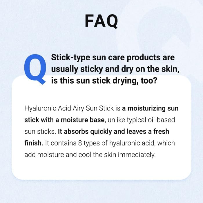 Isntree Hyaluronic Acid Airy Sun Stick SPF 50+ PA++++ 22g