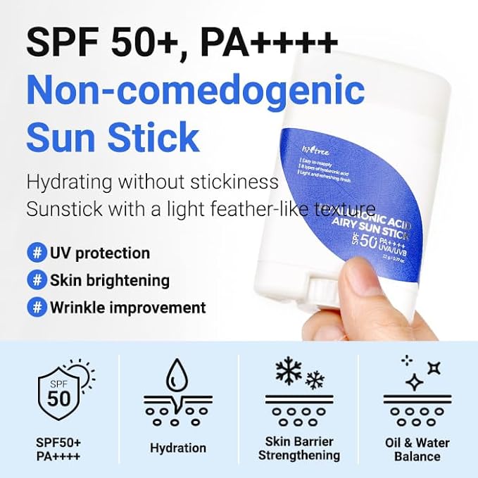 Isntree Hyaluronic Acid Airy Sun Stick SPF 50+ PA++++ 22g