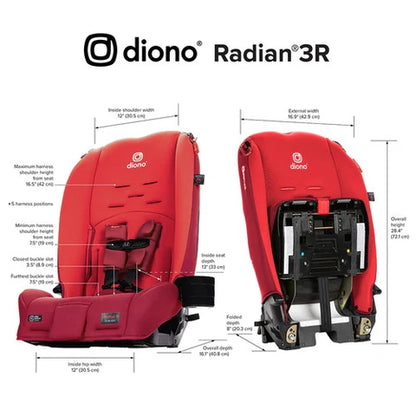 Silla de Auto Convertible Diono Radian® 3R - Rojo | Diono