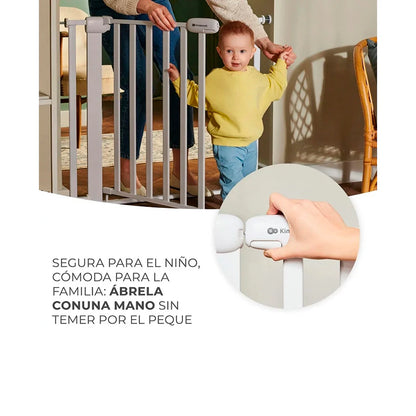 Puerta de Seguridad para Bebés y Niños Lock & Go - Madera | Kinderkraft
