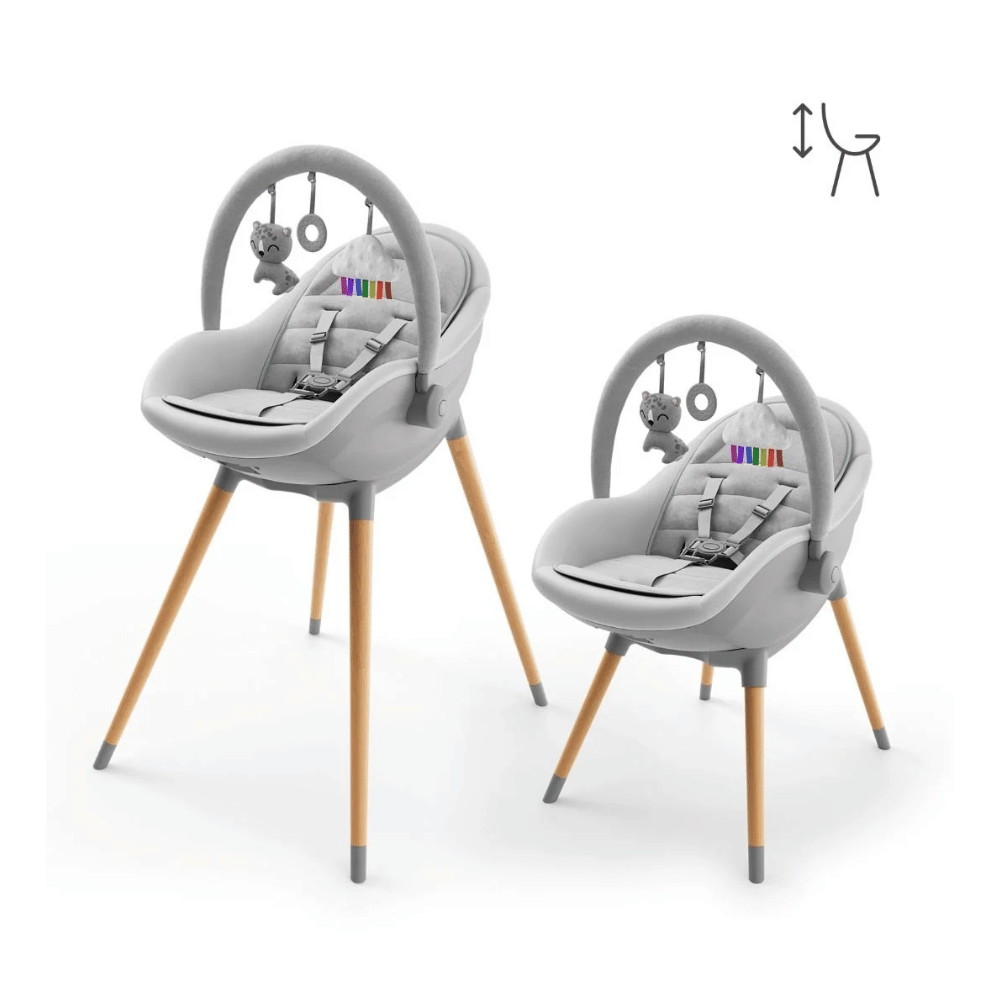Silla de Comer Evolutiva 3 en 1 FINI UP - Grey | Kinderkraft